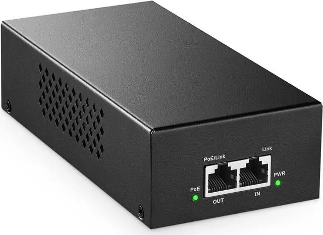 Main image of MokerLink Gigabit PoE Injector, 802.3af/at/bt 90W, 10/100/1000Mbps Ethernet, Plug & Play, Non-PoE to PoE Adapter, Distance Up to 100 Meters (328 ft.)