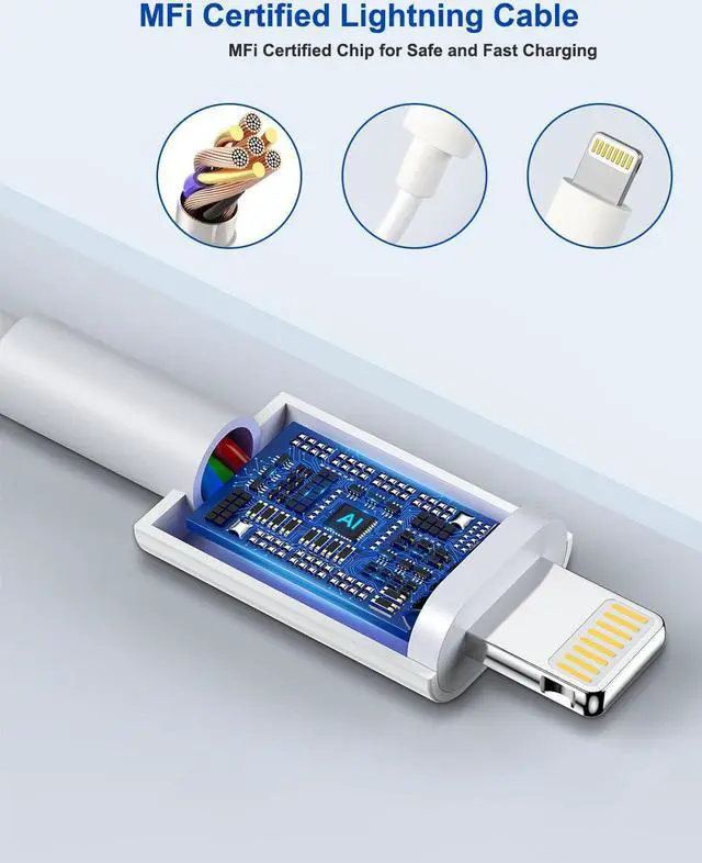 Alt view image 7 of 7 - Fast iPhone Charger Quick 10Foot USBC Wall Charger Phone Charger 2Pack 20W PD USB C Fast Charger Block + 10FT Lightning Fast Charging Cable for iPhone 14/Pro/Pro Max/Plus/13/12/11/XS/XR/X/SE2022/iPad