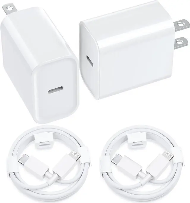 Main image of iPhone Charger Fast Charging Original [ MFi Certified] 2 Pack Type C Wall Charger Block with 2 Pack 6FT Long USB C to Lightning Cable for iPhone 14/13/12/12 Pro Max/11/Xs Max/XR/X/