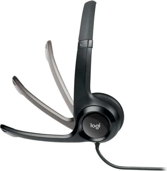 Alt view image 3 of 6 - Logitech H390 USB Headset with Noise-Canceling Microphone