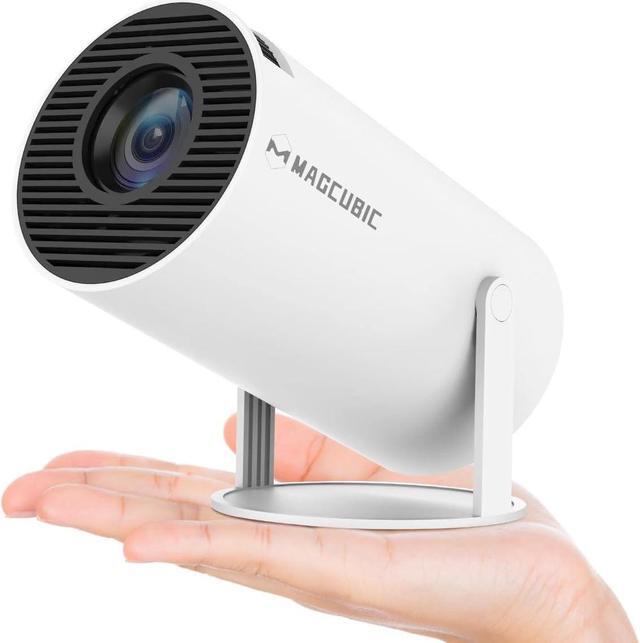Main image of Mini Projector, Magcubic HY300 Auto Keystone Correction Portable Projector, 4K/ 200 ANSI Smart Projector with 2.4/5G WiFi, BT 5.0, 130 Inch Screen, 180 Degree Flip, Round Design, Home Video Projector