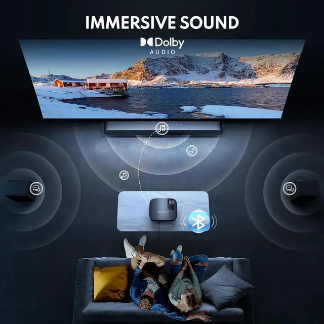 Alt view image 4 of 6 - Projector 4K With WiFi And Bluetooth Supported, FHD 1080P Mini Projector For Outdoor Moives, 5G Video Projector For Home Theater Dolby Audio Zoom Portable Projector TV Stick PPT (YG600 Plus)