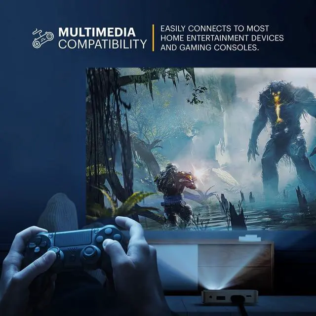 Alt view image 6 of 6 - Kodak Ultra Mini Portable Projector - HD 1080p support LED DLP Rechargeable Pico Projector - 100" Display, Built-in Speaker - HDMI, USB and Micro SD - Compatible with iPhone iPad, Android Phones