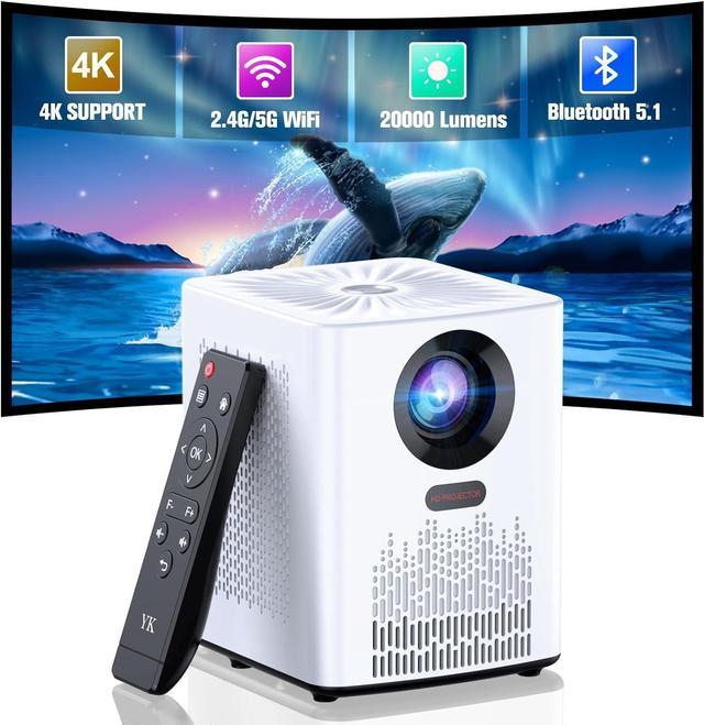 Mini Projector, 7500L 2024 Portable WiFi Projector with Handbag