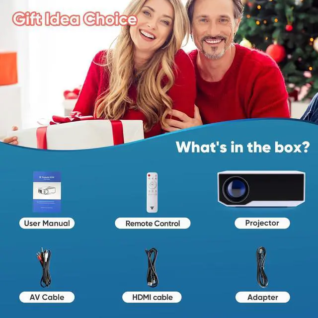 Alt view image 7 of 7 - Projector with Wifi and Bluetooth, Wielio 500 ANSI Native 1080P Projector 15000 Lumen 4K Portable Home Video Projector Compatible with Iphone Android Phone/TV Stick/PS5/PC/Laptop