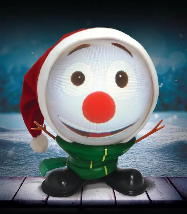 Alt view image 4 of 7 - Animated Snowman with Built in Projector & Speaker Plug'n Play