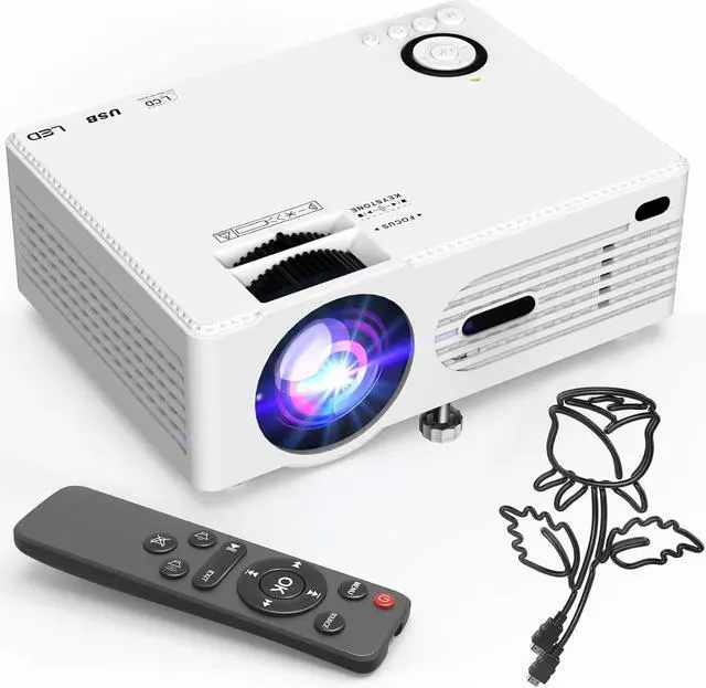 Main image of 8500Lumens Portable Projector for Home Theater Entertainment, Full HD 1080P Supported Mini Projector HDMI AV USB TV Stick Supported