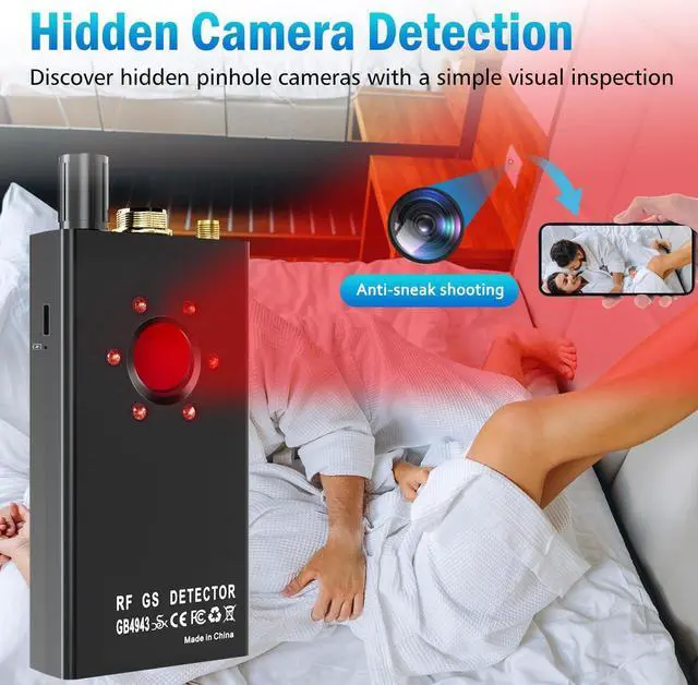 Alt view image 2 of 6 - Hidden Camera Detectors,Anti Spy Detector,Bug Detector,GPS Detector,RF Detector Scanner Device for GPS Tracker Listening Device Camera Finder