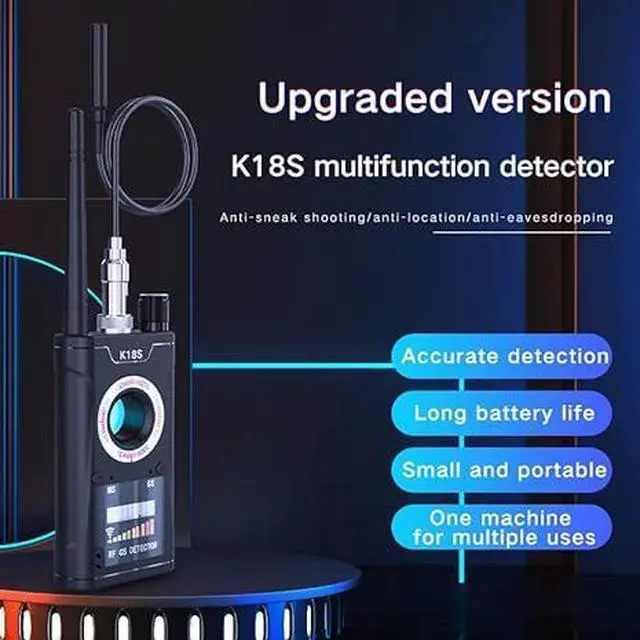 Alt view image 2 of 4 - Hidden Camera Detectors Device Detector,Spy Detector,RF/Bug Signal Scanning/IR Mode Detection/Magnetic Field Detection for GPS Tracker Listening Device Camera Finder to Office, Hotels,Bathroom