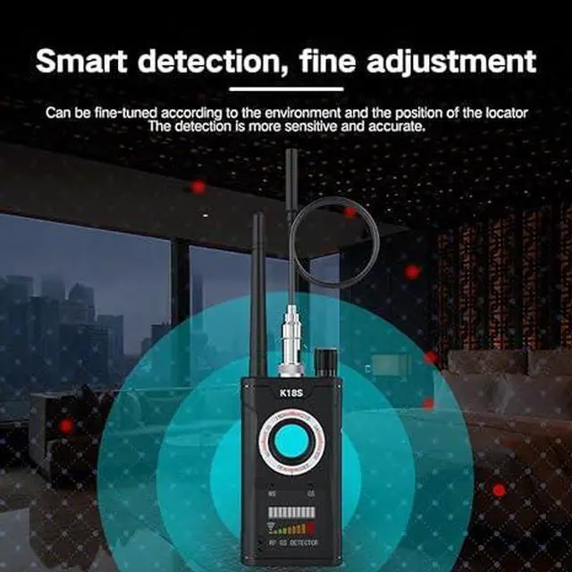 Alt view image 3 of 4 - Hidden Camera Detectors Device Detector,Spy Detector,RF/Bug Signal Scanning/IR Mode Detection/Magnetic Field Detection for GPS Tracker Listening Device Camera Finder to Office, Hotels,Bathroom