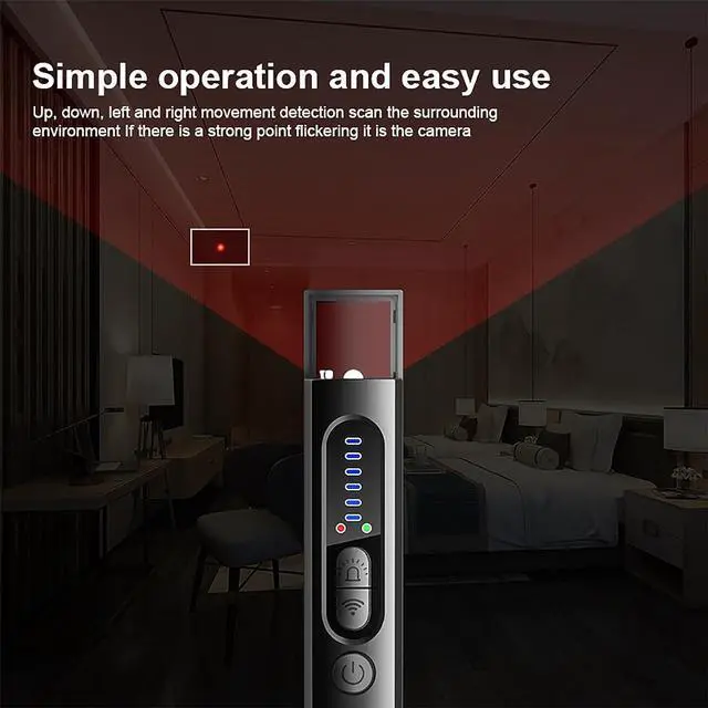 Alt view image 3 of 7 - RAVIAD Hidden Camera Detectors, GPS Tracker Detector, Listening Device Detector,Anti-Spy Detector, Bug Detector Electronic Sweeper, RF Signal Detector, 5 Levels Sensitivity, 30H Working Time