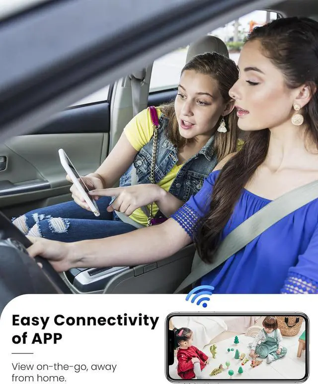 Alt view image 5 of 6 - Wireless Spy Camera Hidden Camera,Wi-Fi Small Camera for Indoor Security,4K HD,120-Day Standby Battery Life, Auto Night Vision, AI Motion Detection,Nanny Cam Hidden Mini Camera,Easy to Use