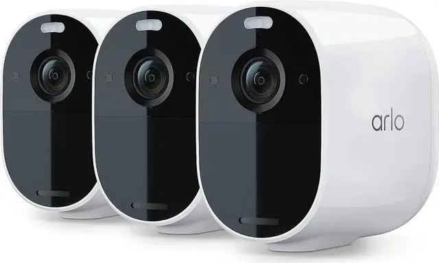 Main image of Essential Spotlight Camera - 3 Pack - Wireless Security, 1080p Video, Color Night Vision, 2 Way Audio, Wire-Free, Direct to WiFi No Hub Needed, Works with Alexa,Motion Sensor, White - VMC2330