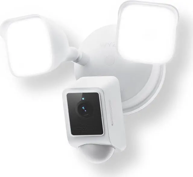 Main image of WYZE Floodlight Camera v2, 2800-Lumen LEDs, 2K HD Outdoor Security Camera, 160° Wide View, Motion Activated Light, 105dB Siren, Color Night Vision, Compatible with Alexa & Google Assistant, Wired
