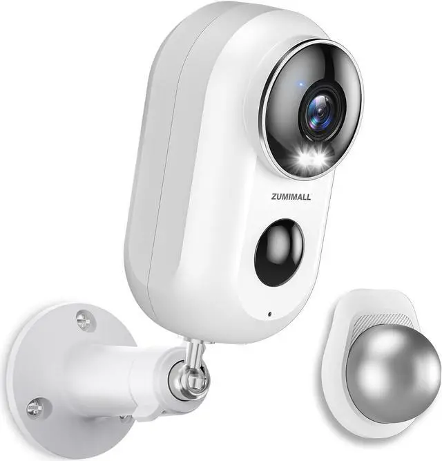 Main image of Security Cameras Wireless Outdoor with Magnetic Mount, 2.4G WiFi Outdoor & Indoor Battery Powered Camera for Home Security, 2K Color Night Vision/Siren/AI Detection/Cloud/SD(Type C Port)