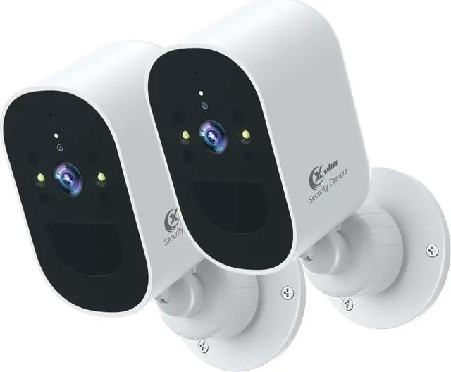 Main image of 2PCS 4MP Security Cameras Wireless Outdoor, 2.5K WiFi Indoor Home Security Cameras with PIR Motion Detection, 2.4GHz WiFi, 2-Way Talk, Color Night Vision, Cloud/SD, Waterproof, Alarm Push