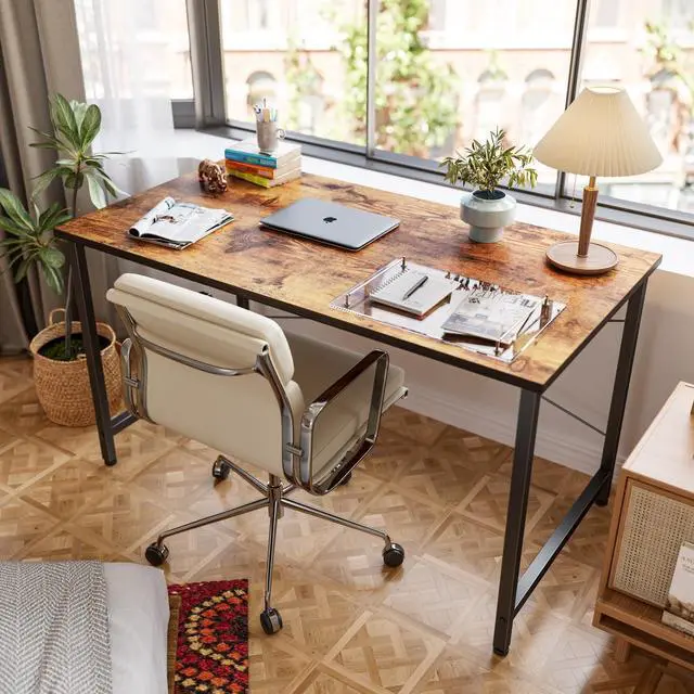 Alt view image 4 of 7 - Computer Desk, 40 inch Home Office Desk, Modern Simple Style PC Table for Home, Office, Study, Writing, Vintage