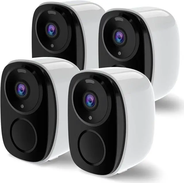 Main image of Security Cameras Wireless Outdoor, 2K Battery Powered Spotlight Siren Alarm WiFi Surveillance Camera for Home Security, AI Motion Detection, Color Night Vision,2-Way Audio, Waterproof, Cloud/SD, 4Pack