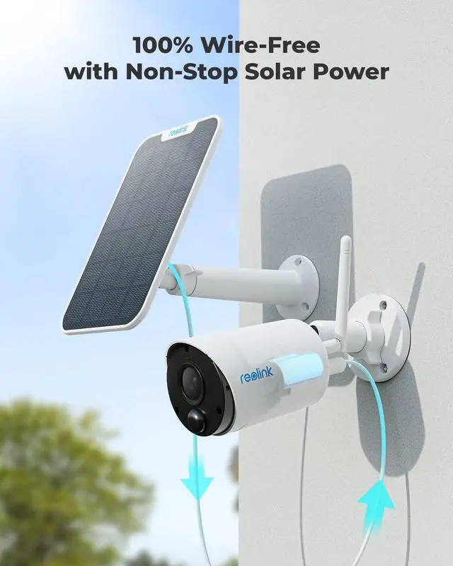 Alt view image 5 of 7 - Argus Eco+SP - 2K Solar WiFi Security Cameras Outdoor Wireless, No Hub Needed, 3MP Night Vision, Human/Vehicle Detection, Solar Powered Wireless Home Security Camera Works with Alexa