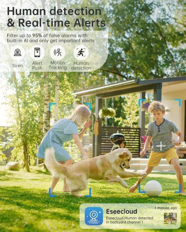 Alt view image 3 of 6 - WESECUU Light Bulb Security Camera, 2.4G/5G WiFi Security Cameras Wireless Outdoor,Bulb Camera for Home Security, 2-Way Talk, Human Detection, Color Night Vision, Compatible with Alexa (Two Pack)