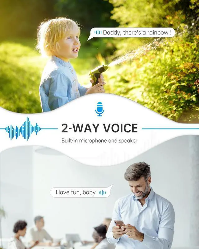 Alt view image 5 of 6 - WESECUU Light Bulb Security Camera, 2.4G/5G WiFi Security Cameras Wireless Outdoor,Bulb Camera for Home Security, 2-Way Talk, Human Detection, Color Night Vision, Compatible with Alexa (Two Pack)