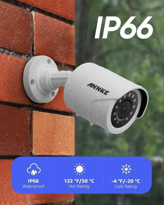 Alt view image 6 of 7 - 1080p Security Camera 4-in-1 CCTV Bullet Wired Cam, AHD/TVI/CVI/CVBS, Analog Surveillance Video AddOn Camera for Indoor/Outdoor Use, 100ft Clear Night Vision (Power Adapter Not Included) - E200