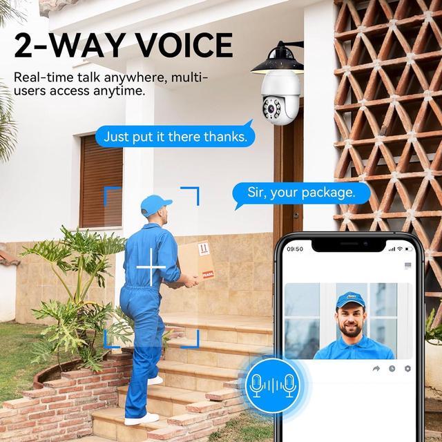 Alt view image 4 of 7 - 4MP Keilini Light Bulb Security Camera Outdoor Wireless Wifi Waterproof,Light Socket Security Camera 360,Home Wireless Security Cameras Audible Alarm