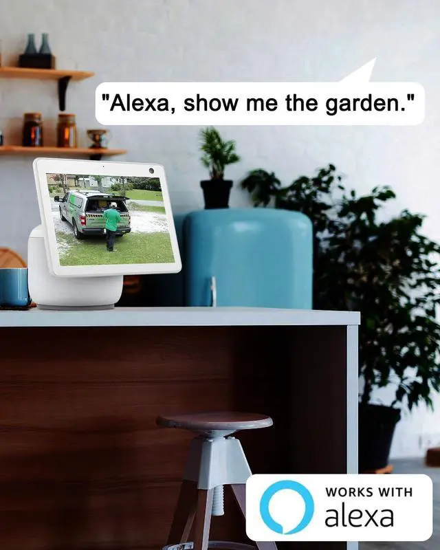 Alt view image 7 of 7 - Solar Security Cameras Wireless Outdoor, 2K WiFi Surveillance Outdoor Camera for Home Security with Embedded Solar Panel, Color Night Vision, 2-Way Talk, IP67 Waterproof, Work with Alexa