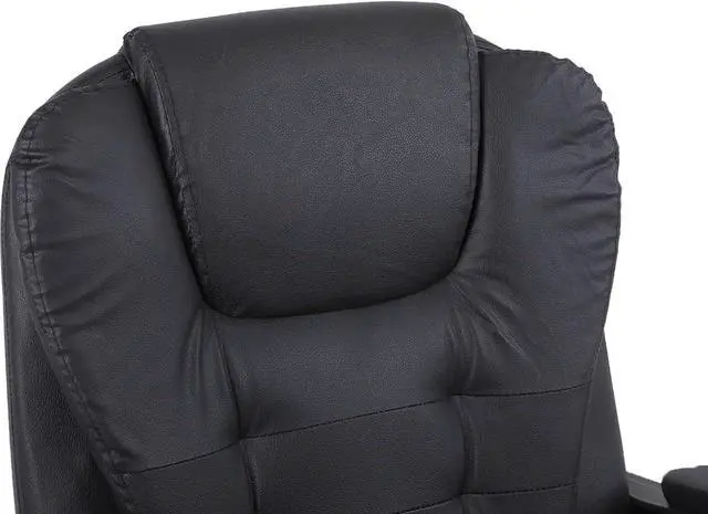 Alt view image 5 of 7 - Office Chair Heavy Duty Executive Reclining Computer Swivel Chair (Black)