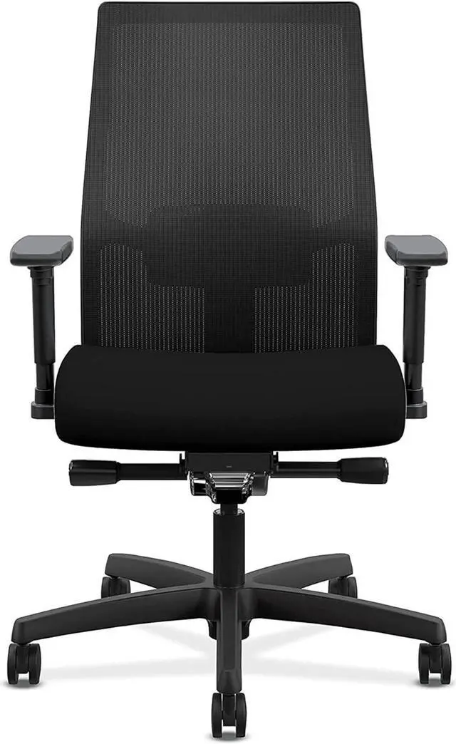 Alt view image 3 of 7 - Ignition 2.0 Ergonomic Mesh/Fabric Mid-Back Task Chair, Black