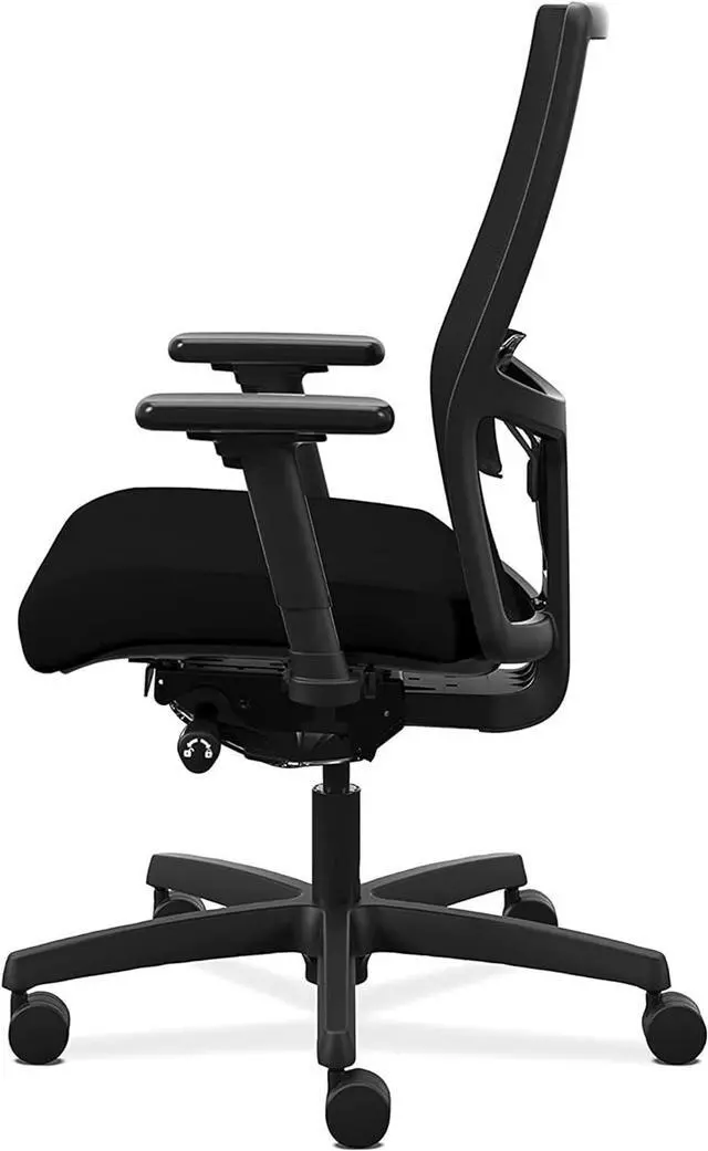 Alt view image 4 of 7 - Ignition 2.0 Ergonomic Mesh/Fabric Mid-Back Task Chair, Black