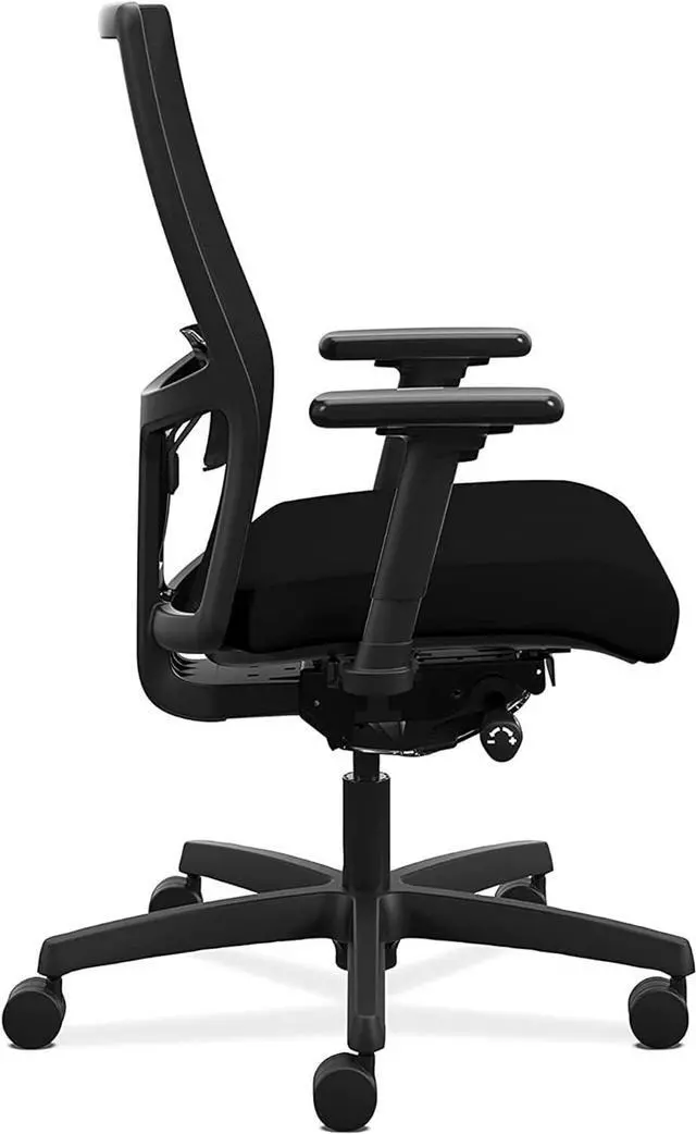 Alt view image 5 of 7 - Ignition 2.0 Ergonomic Mesh/Fabric Mid-Back Task Chair, Black