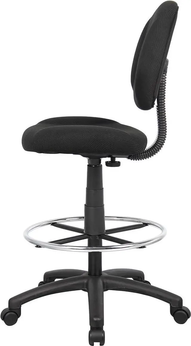Alt view image 5 of 7 - Boss Office Products Ergonomic Works Drafting Chair without Arms in Black