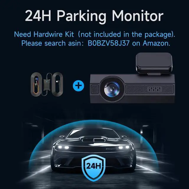 Alt view image 5 of 7 - Dash Cam Front 2.5K: Mini Dash Cam for Cars, 1440P Car Camera with APP, WiFi Dash Cam with WDR Night Vision, 24 Hours Parking Monitor Dashcams, 160°Wide, G-Sensor