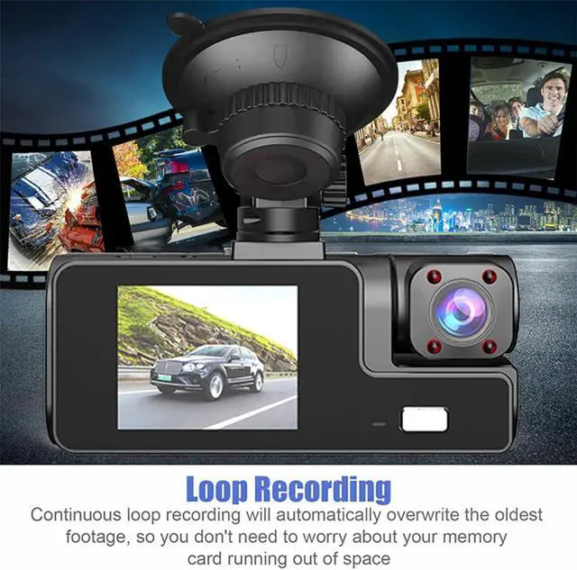 Alt view image 6 of 7 - New Upgrade Dash Cam Front and Inside 1080P FHD Dash Camera for Cars with Infrared Night Vision Driving Recorder WiFi HD Front+Car 2 Lens Free of Installation of 24-Hour Monitoring DVR