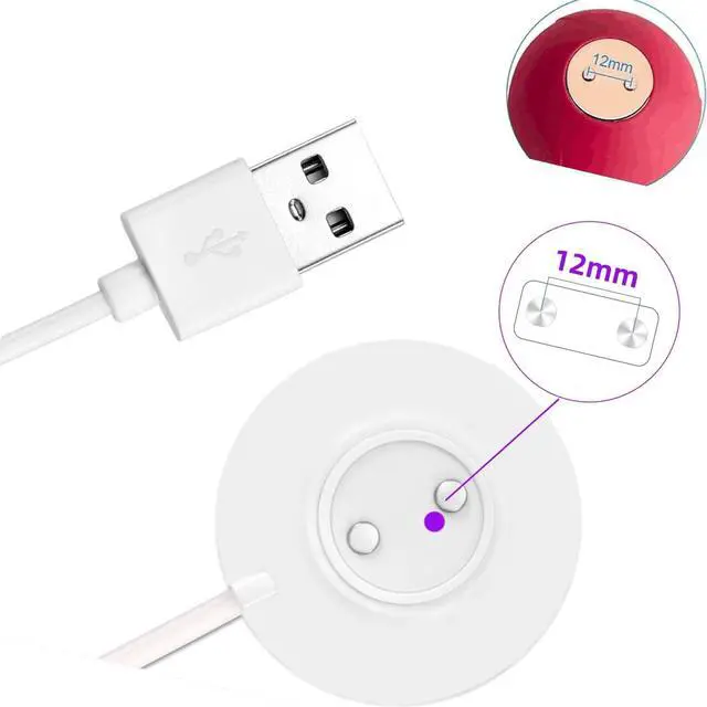 Alt view image 2 of 4 - Replacement Rose Charger,Standing Magnetic Charger USB Cable,Replacement Base Dock Station for Rose Only-12mm