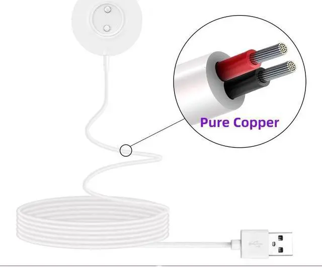 Alt view image 4 of 4 - Replacement Rose Charger,Standing Magnetic Charger USB Cable,Replacement Base Dock Station for Rose Only-12mm