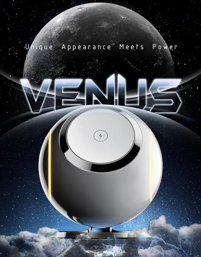 Alt view image 5 of 7 - Venus 3 in 1 RGB Charging Station for Apple Devices(30W Adapter), PEXXUS Mag - Safe Charger Stand Magnetic Compatible for iPhone 15,14,13,12 Pro Max/Pro/Mini/Plus,Apple Watch Series 1-9/Ultra,AirPods