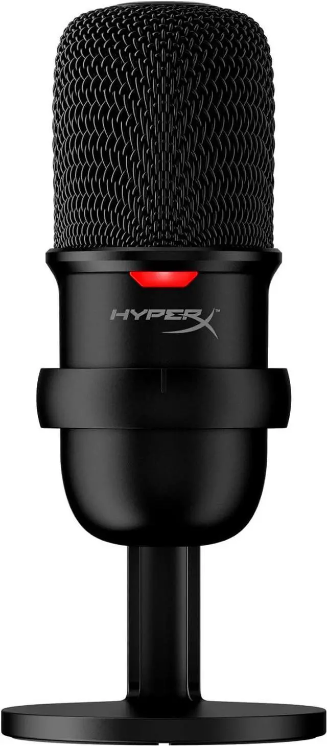 Main image of HyperX SoloCast  USB Condenser Gaming Microphone, for PC, PS4, PS5 and Mac, Tap-to-Mute Sensor, Cardioid Polar Pattern, great for Streaming, Podcasts, Twitch, YouTube, Discord,Black