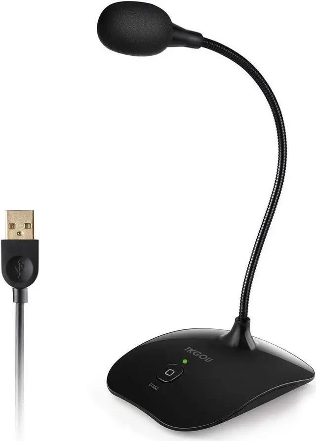 Main image of USB Microphone for PC, Computer Microphone, PC Microphone with Mute Button & LED Indicator, Laptop Desktop Condenser Mic, Great for Podcast, Gaming, Streaming, Recording - Windows & Mac