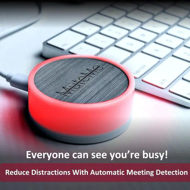 Alt view image 4 of 7 - MuteMe - Illuminated Physical Mute Button for Zoom, Teams, WebEx & More (As Seen on Shark Tank)! Mac/PC Compatible. USB Cord & Adapter Included. Free Software Download Required.