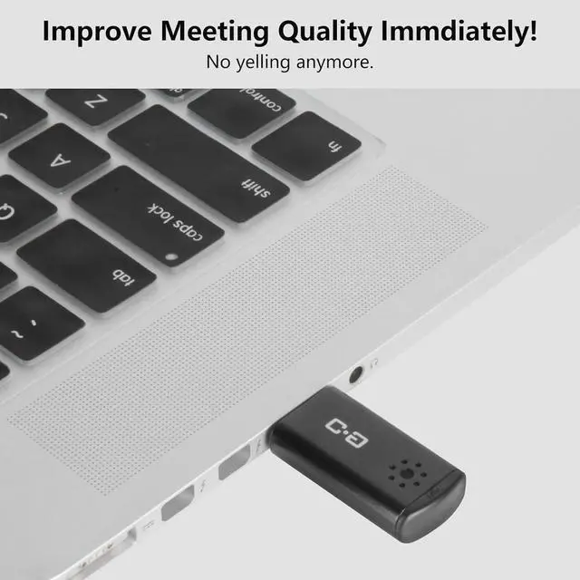 Alt view image 3 of 6 - USB Microphone for Laptop and Desktop Computer, High Sensitivity for Clear Call, Plug-and-Play, High Gain, Cordless Mini-Sized Portable, Ideal for Work & Study