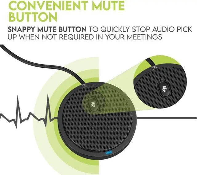 Alt view image 2 of 7 - Conference USB Microphone, Computer Desk Microphone with Mute Button and LED Indicator, Plug & Play Omnidirectional Condenser PC Laptop Mics for Online Meeting/Class,Skype,Recording,Chatting,Zoom