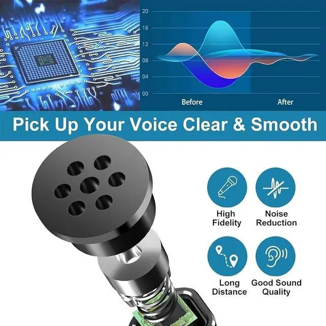 Alt view image 3 of 6 - Mini USB Microphone for Laptop and Desktop Computer,Plug&Play,with Adjustable Gooseneck,Compatible with PC&Mac,Portable Condenser Mic for Online Class,Remote Work,Gaming,Podcasting(Black)