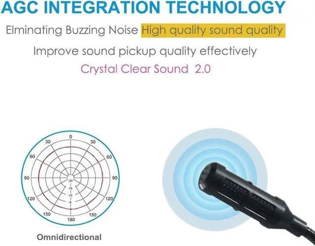Alt view image 4 of 6 - Mini USB Microphone for Laptop and Desktop Computer,Plug&Play,with Adjustable Gooseneck,Compatible with PC&Mac,Portable Condenser Mic for Online Class,Remote Work,Gaming,Podcasting(Black)