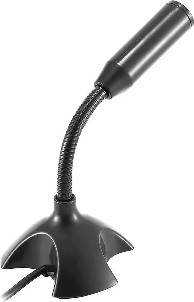 Alt view image 2 of 6 - Mini USB Microphone for Desktop Computer and Laptop,Portable USB Condenser Mic With Adjustable Stand,Compatible with PC/Mac,Plug & Play,Ideal for Meeting,Online Class,Games,Remote work(Black)