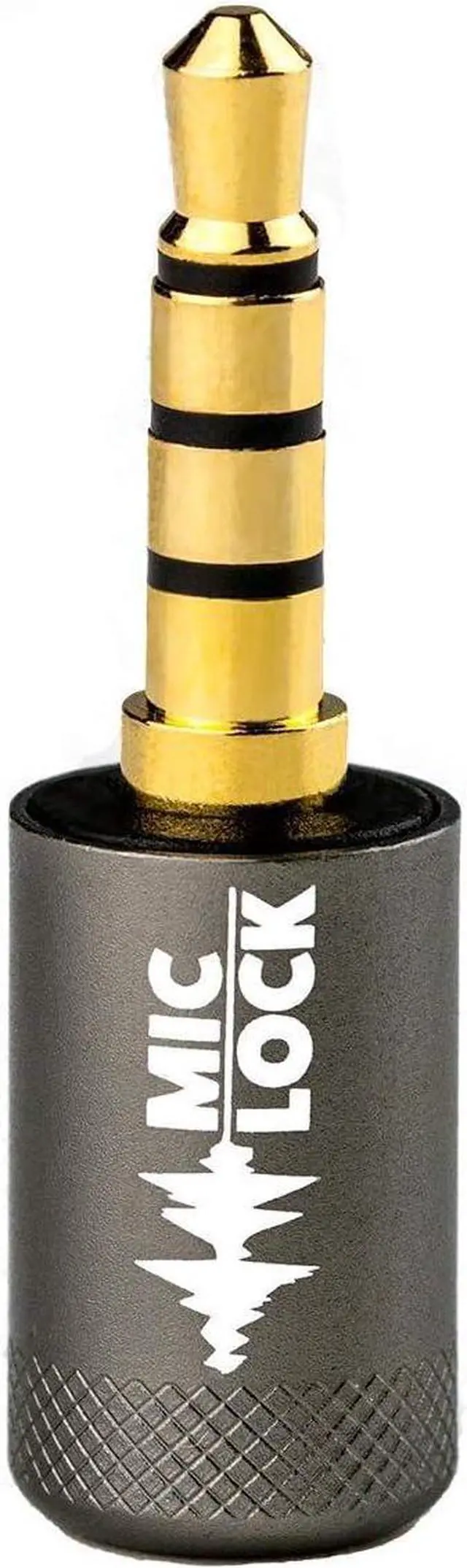 Main image of Mic-Lock 3.5mm for Headphone Port - Microphone Audio and Data Security - Privacy Protector for Laptops, Smartphones, Tablets, and Computers (Gray, Single Pack)