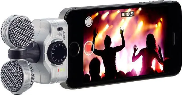 Alt view image 3 of 3 - Zoom iQ7 Stereo Mid-Side Microphone for iPhone/iPad, Rotatable Capsule for Alignment with iOS Camera, for Recording Audio for Music, Videos, Interviews, and More