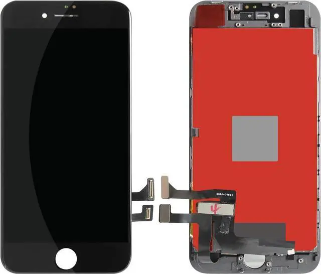 Alt view image 6 of 6 - for iPhone SE 2020 Screen Replacement for iPhone SE2 LCD Touch SE 2nd Generation A2296 A2275 A2298 Display Sensor Glass Panel Digitizer Assembly Repair Parts Kit with Protector Film +Tools (Black)
