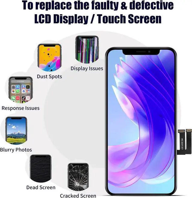 Alt view image 4 of 7 - for iPhone 11 Screen Replacement 6.1 Inch Full HD 3D Touch Screen LCD Display Digitizer (for Model A2111, A2223, A2221) with Repair Kits and Screen Protector